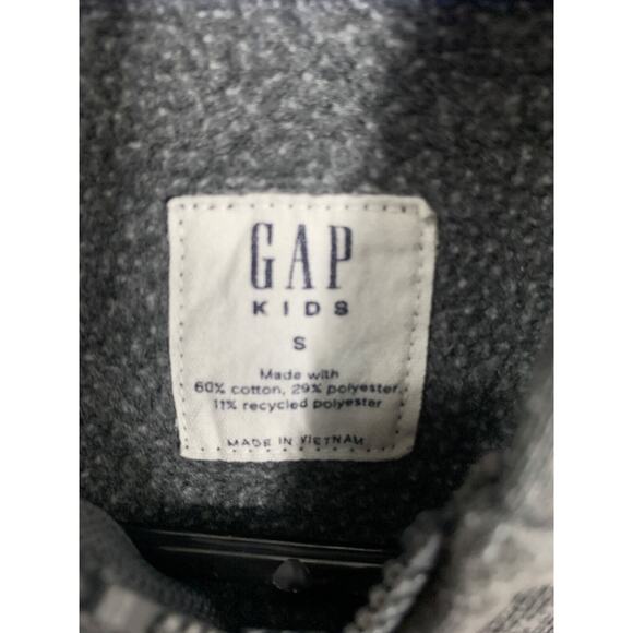 GAP Kids Gray Zip-Up Hoodie Sweatshirt Size S - Picture 5 of 6